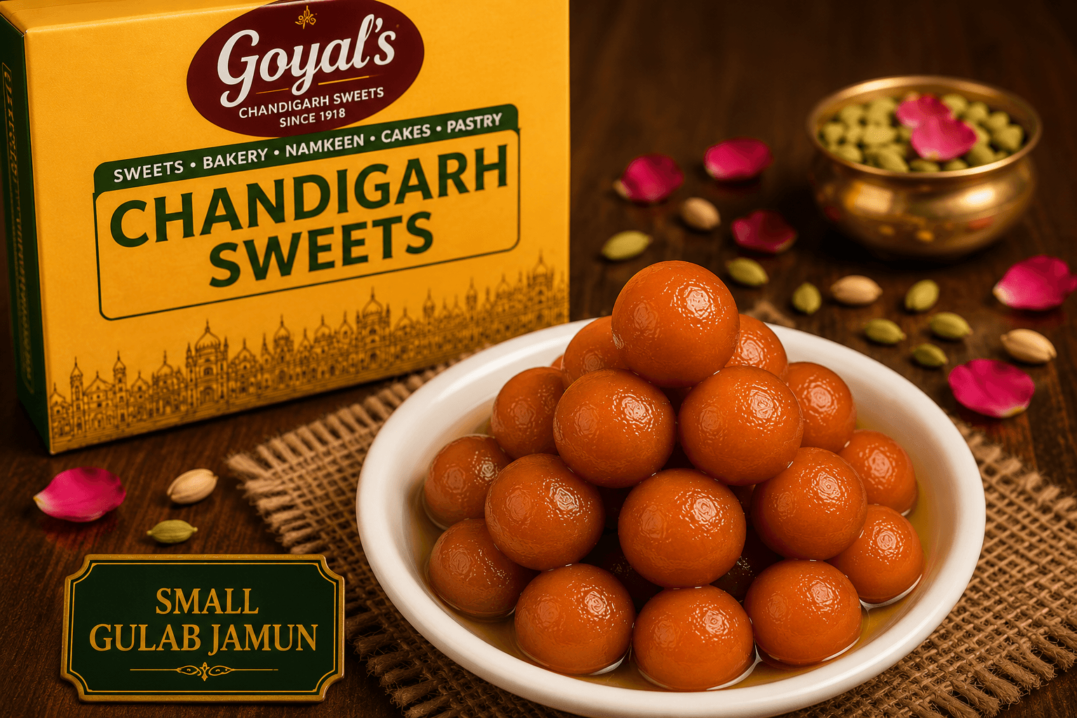 Small Gulab Jamun sweet box