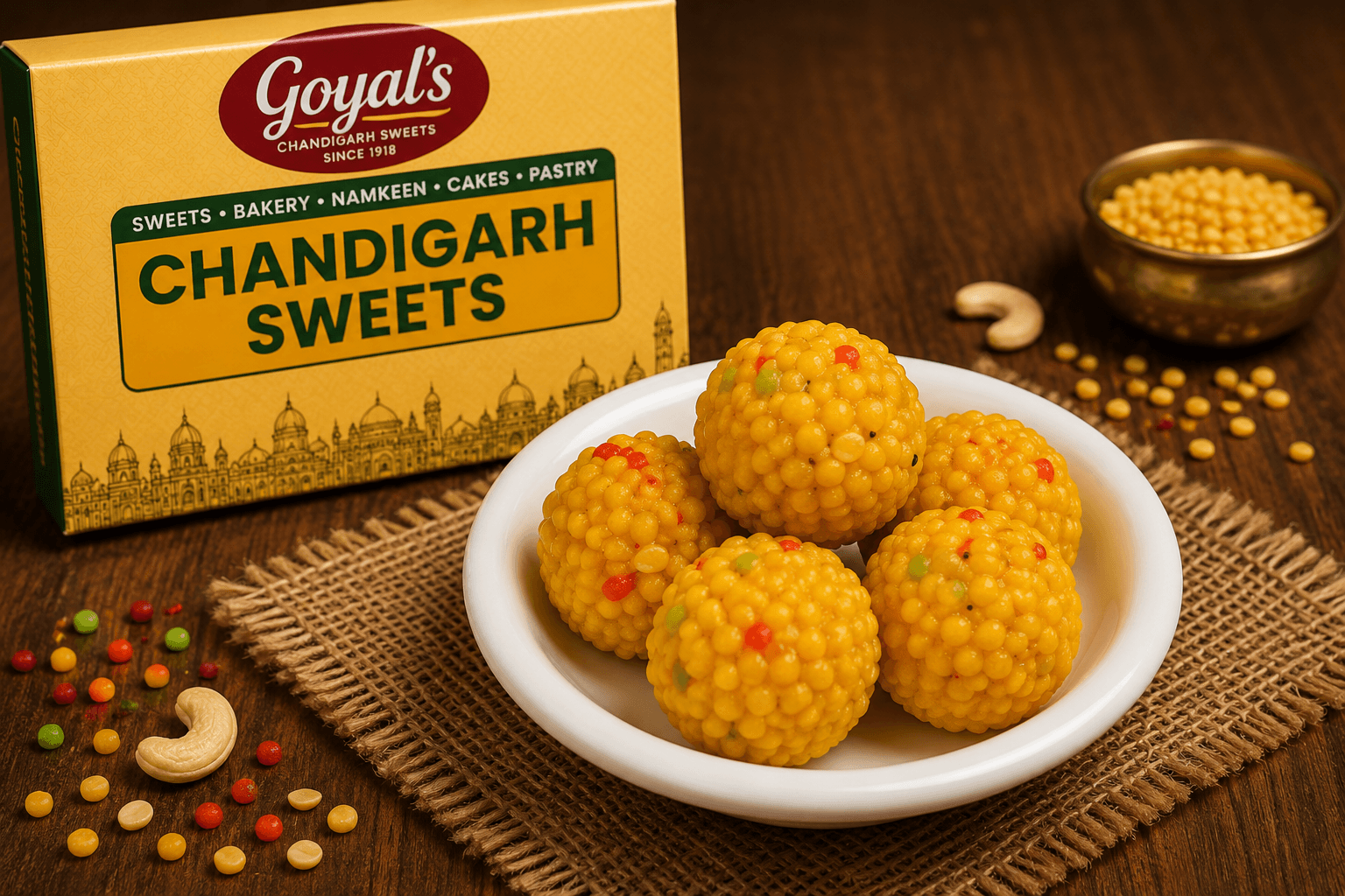 Tiranga Laddu sweet box